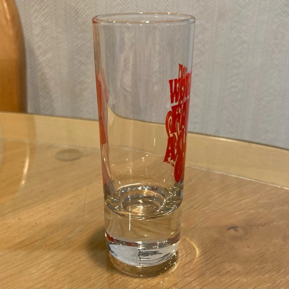 RARE 4 inch tall shot glass, “Austin Powers  The Spy Who Shagged Me”